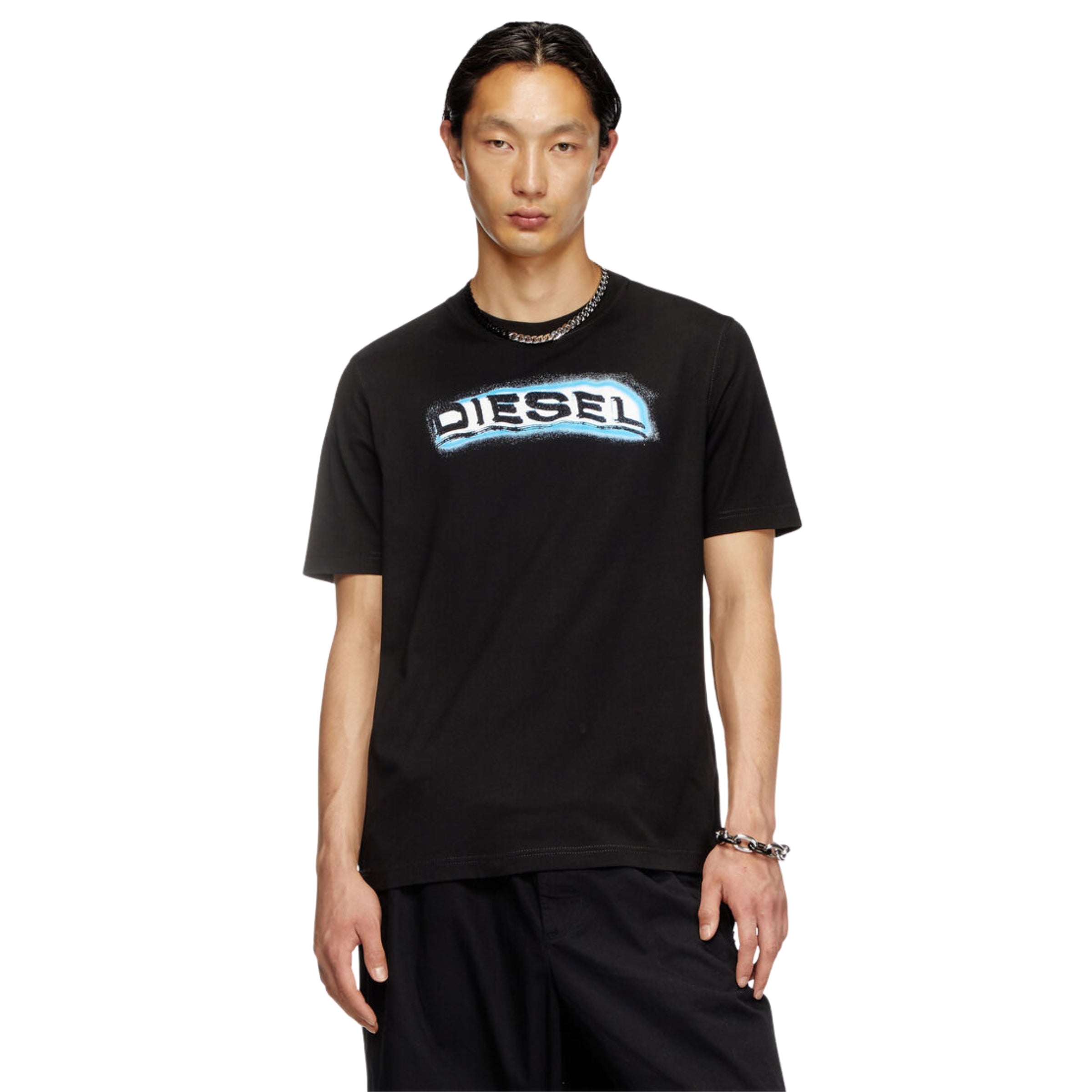 Diesel T-Shirt T-Adjust Logo Black